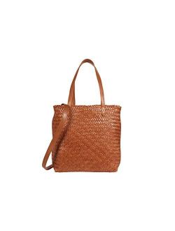 Women's The Medium Transport Tote: Woven Leather