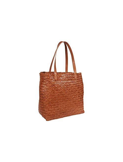 Madewell Women's The Medium Transport Tote: Woven Leather