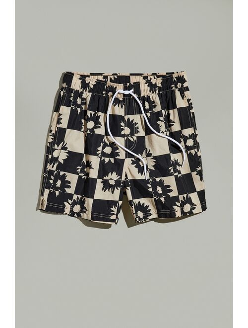 Urban Outfitters UO Daisy Checkerboard Print Swim Short