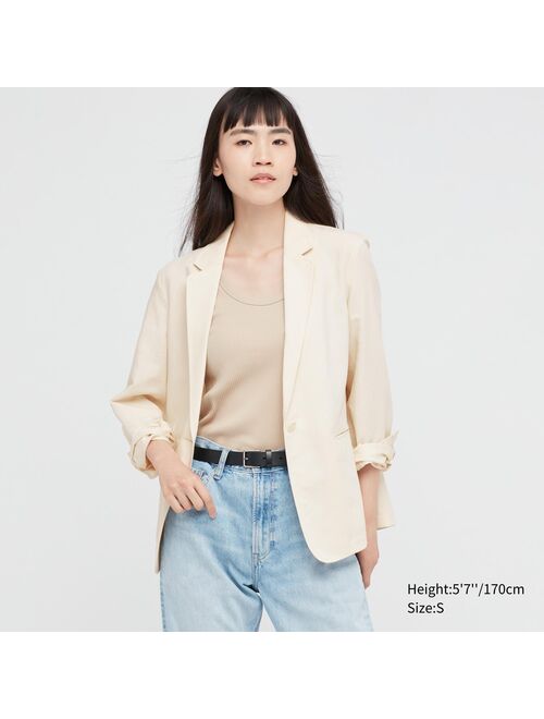 UNIQLO Linen-Blend Jacket