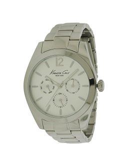 New York Women's Dress Japanese-Quartz Watch with Stainless-Steel Strap, Silver, 16 (Model: 10027823)