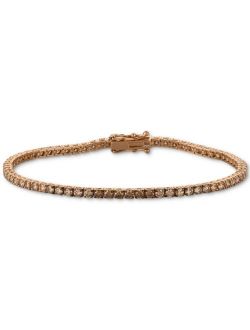Le Vian Chocolate Ombré Diamond Tennis Bracelet (3-1/2 ct. t.w.) in 14k Rose Gold