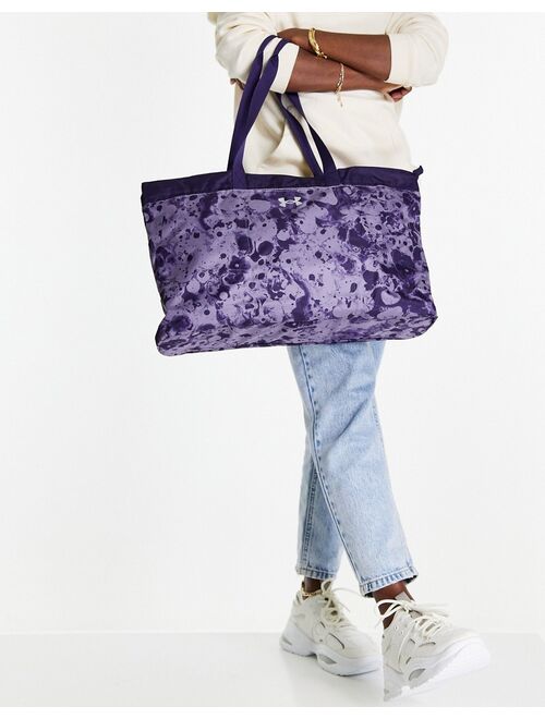 Under Armour Favorite tote bag in purple marble