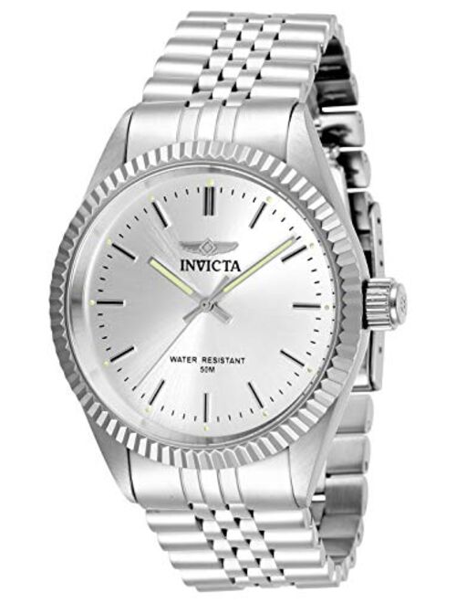 Invicta Men's 29373 Specialty Quartz Watch with Stainless Steel Strap, Silver, 22