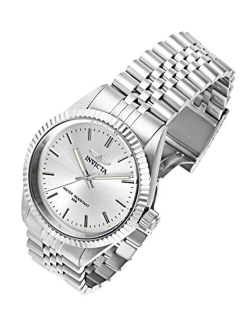 Invicta Men's 29373 Specialty Quartz Watch with Stainless Steel Strap, Silver, 22