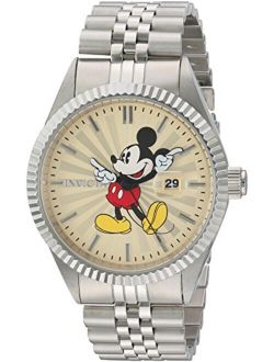 Men's 22769 Disney Limited Edition Quartz Watch with Stainless-Steel Strap, Silver, 8