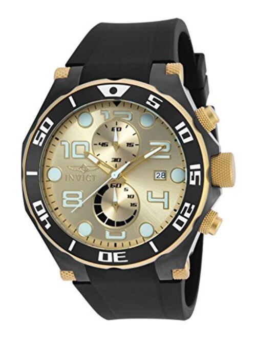 Invicta Men's 17815 Pro Diver Two-Tone Stainless Steel Watch with Black Band