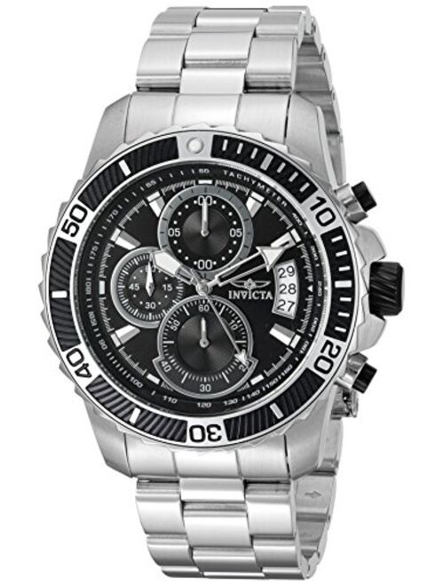 Invicta Men's 22412 Pro Diver Stainless Steel Quartz Watch with Stainless-Steel Strap, Silver, 22