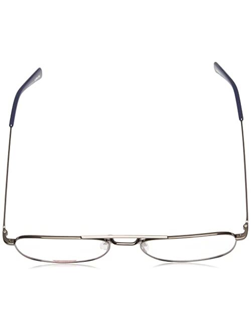 Levi's unisex adult Lv 1008 Prescription Eyeglass Frames, Dark Ruthenium/Demo Lens, 55mm 18mm US