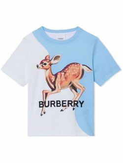Kids Montage-print cotton T-shirt