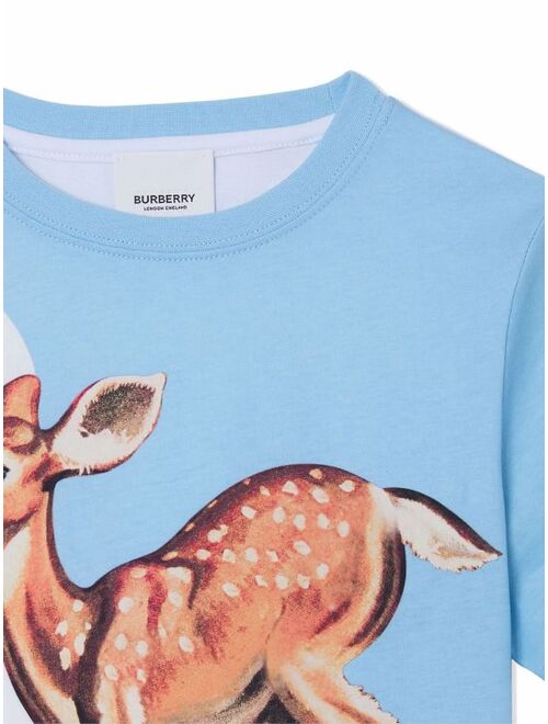 Burberry Kids Montage-print cotton T-shirt