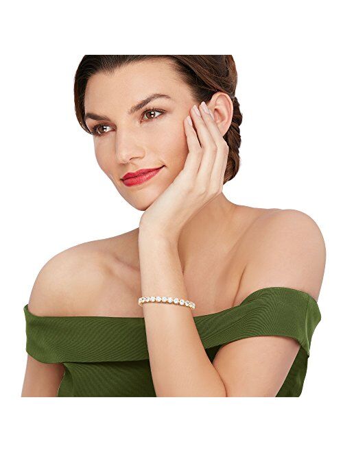 Ross-Simons 23.00 ct. t.w. CZ Tennis Bracelet in 18kt Gold Over Sterling