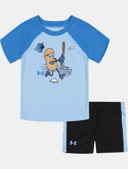 Boys' Infant UA Peanut Raglan Short Sleeve & Shorts Set