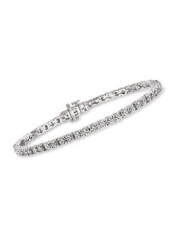 0.33 ct. t.w. Diamond Tennis Bracelet in Sterling Silver. 8 inches