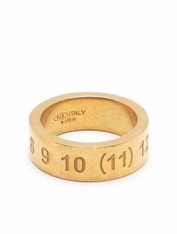 numbers-engraved ring