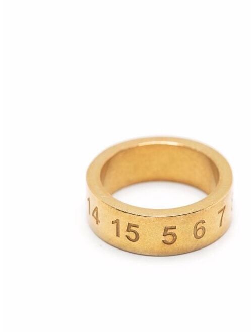 Maison Margiela numbers-engraved ring