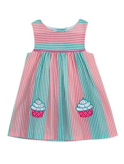 Rare Editions Baby Girls Seersucker Stripe Dress