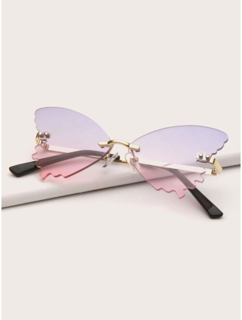 Shein Kids Butterfly Design Fashion Glasses
