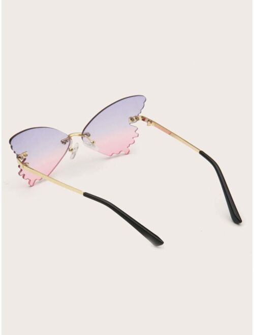 Shein Kids Butterfly Design Fashion Glasses