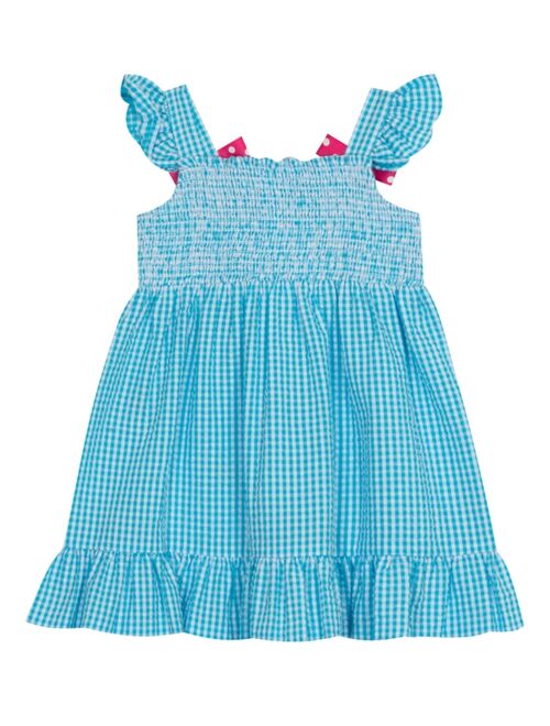 Rare Editions Baby Girls Seersucker Dress with Ribbon Bows
