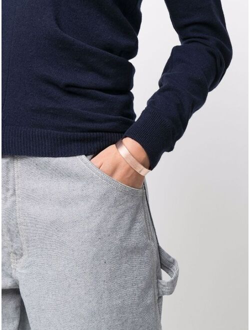 Maison Margiela logo-engraved cuff