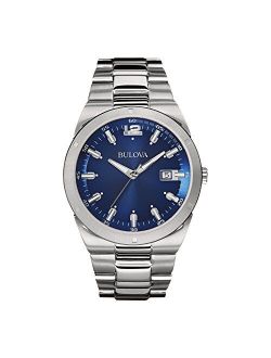Classic Quartz Calendar 96B220 Men's Watch, Stainless Steel, Silver-Tone
