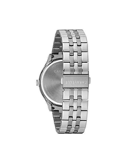 Bulova Caravelle Dress Quartz Men's 43B158 Watch, Stainless Steel, Silver-Tone