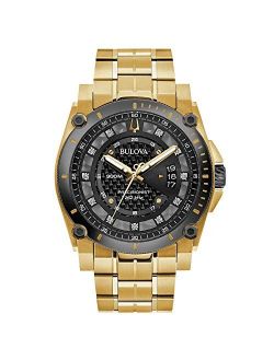 Men's 98D156 Precisionist Diamond Gold-Tone Stainless Steel Watch