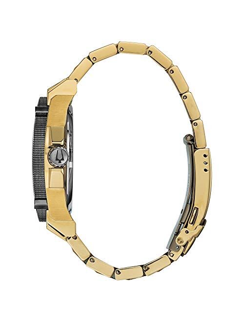 Bulova Men's 98D156 Precisionist Diamond Gold-Tone Stainless Steel Watch