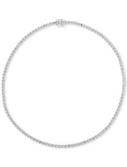 Macy's Diamond All-Around 17" Collar Necklace (8 ct. t.w.) in 14k White Gold