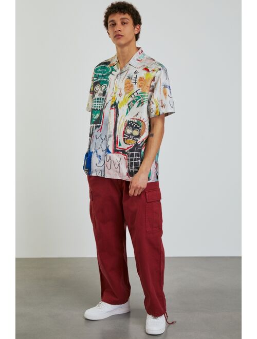Urban Outfitters Basquiat UO Exclusive Allover Print Camp Collar Shirt