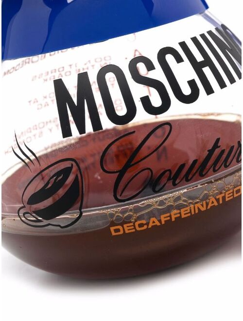 Moschino logo-print coffee Clutch