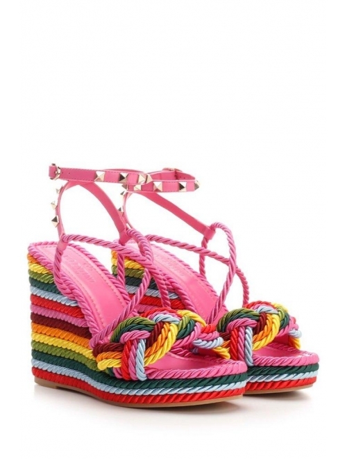 Valentino Garavani colour-block wedge sandals