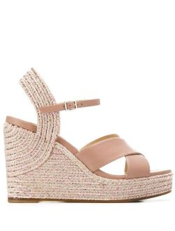 Jimmy Choo Dellena 100mm wedge sandals