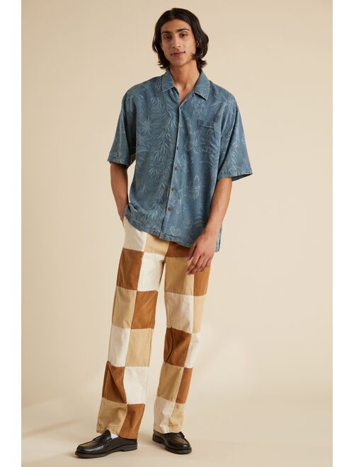 Urban Renewal Vintage Bleached Tropical Pattern Shirt