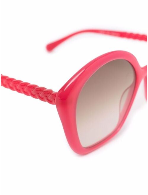 Chloé Kids oversize braided frame sunglasses