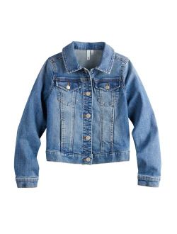 Girls 4-20 SO® Denim Trucker Jacket in Regular & Plus Sizes