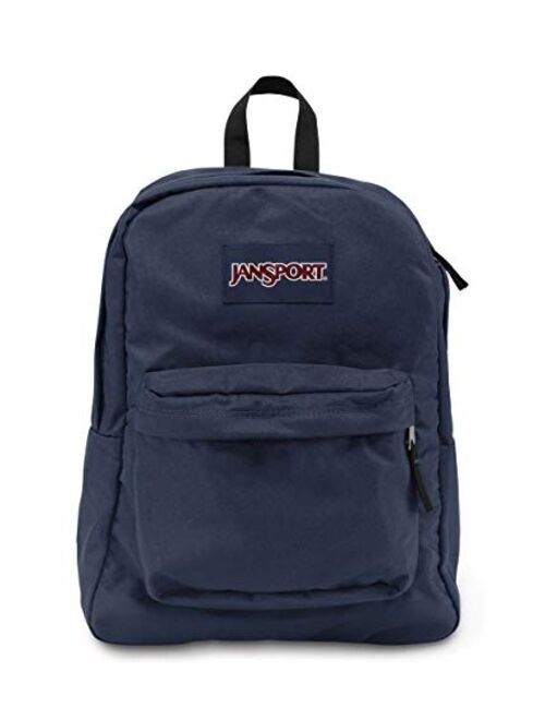 JanSport, Superbreak Backpack, Navy Blue, One Size.