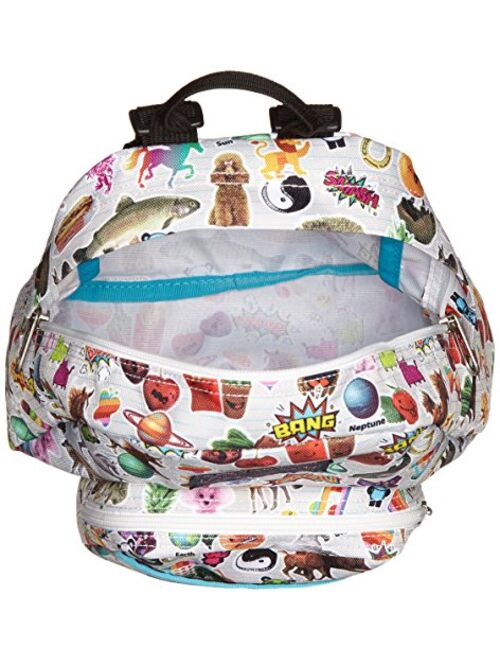 JanSport Half Pint Multi Stickers Polyester Backpack