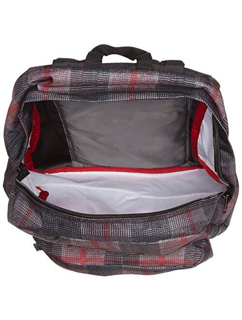 JanSport SuperBreak Red Tape Knit Plaid Backpack