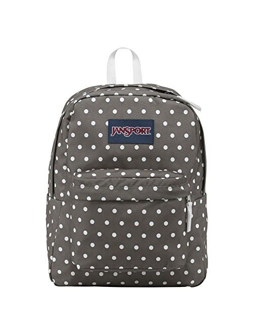 JanSport Polyester Polka Dot Backpack Shady Grey/White