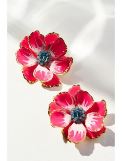 The Pink Reef Hand-Painted Earrings