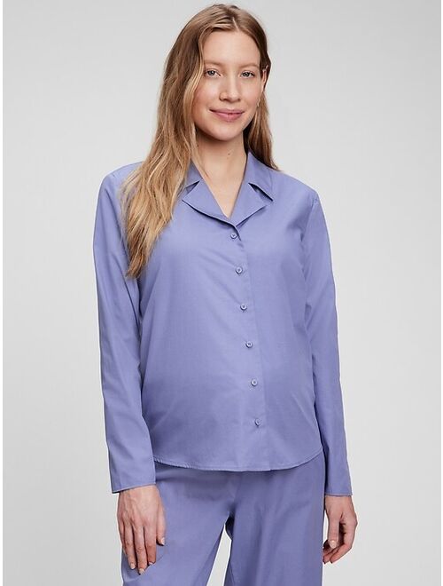 GAP Cotton Long Sleeve Maternity PJ Set