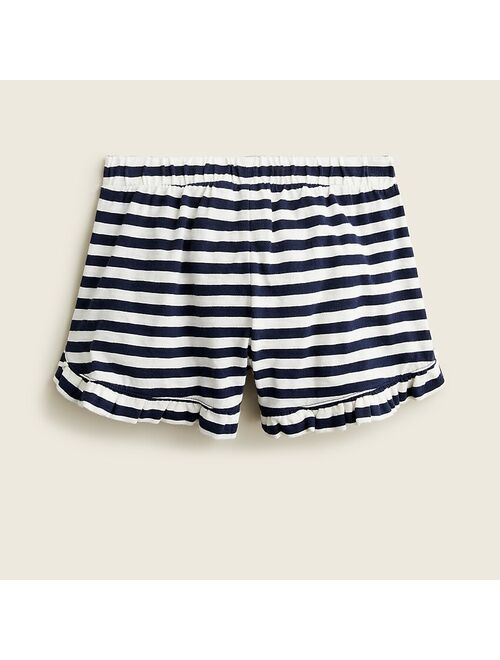 J.Crew Girls' printed ruffle pull-on short in knit