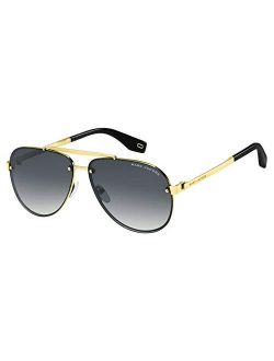 Men's Marc 317/S Pilot Sunglasses, Antique Gold/Gray Shaded, 61mm, 13mm
