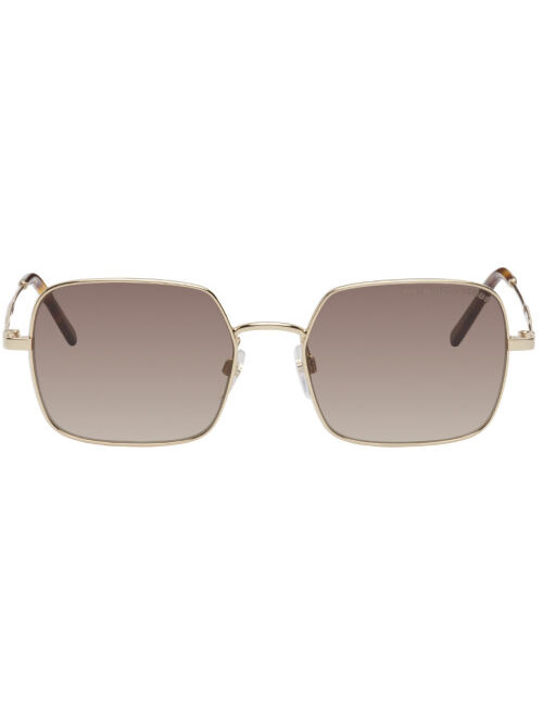 Marc Jacobs Gold Rectangular Sunglasses