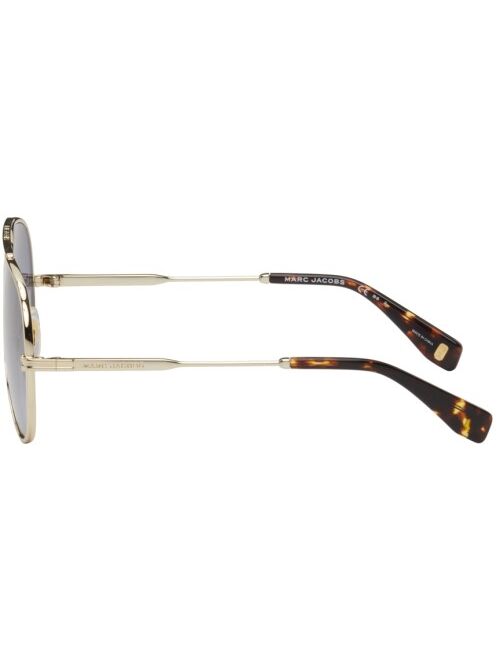 Marc Jacobs Gold Metal 60mm Aviator Sunglasses