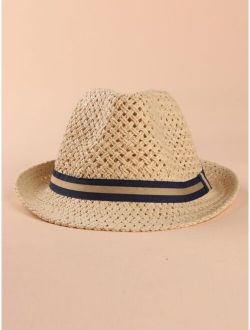 Toddler Boys Hollow Out Straw Hat