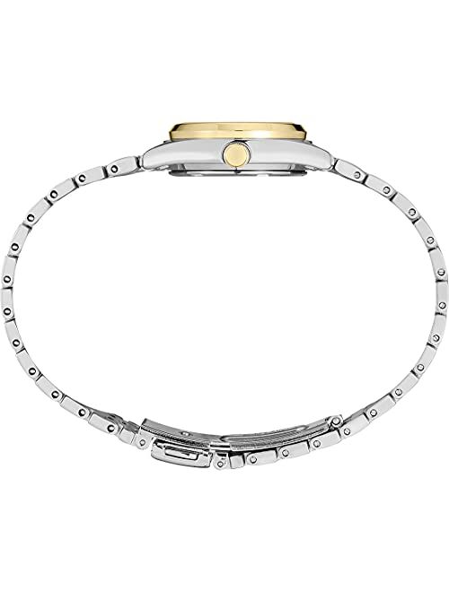 Seiko Women's Titanium Japanese Quartz Dress Watch with Stainless Steel Strap, Silver, 5 (Model: SUR438)