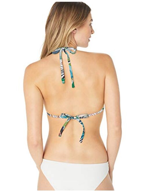 La Blanca Women's Standard Rouched Halter Bikini Swimsuit Top